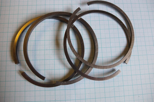 P1/206-207 Piston rings-complete set for one piston