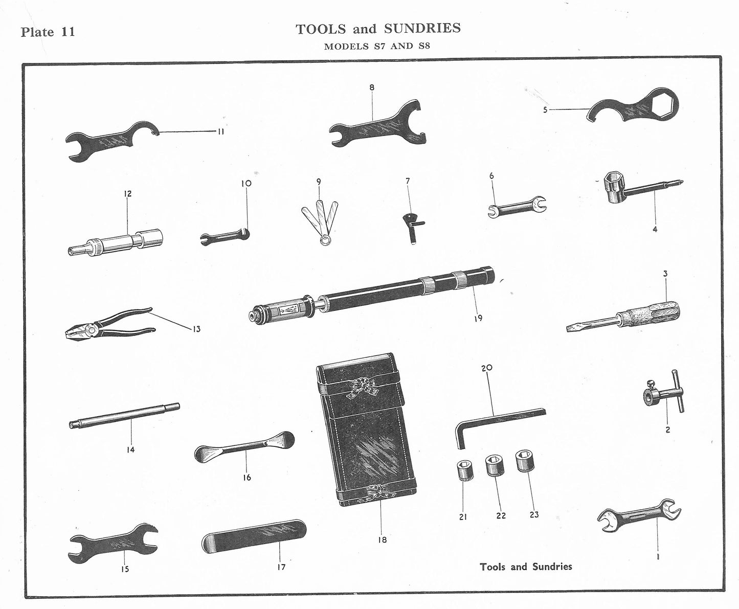 Front Fork and  Wheel Adjustment Spanner