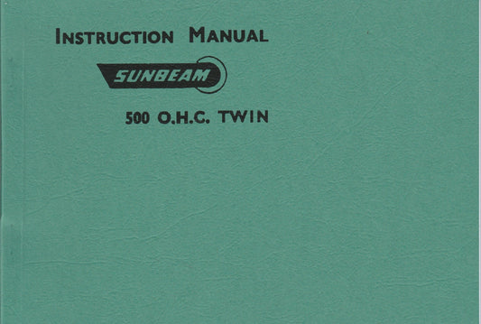 Sunbeam S7 & S8 Instruction Book